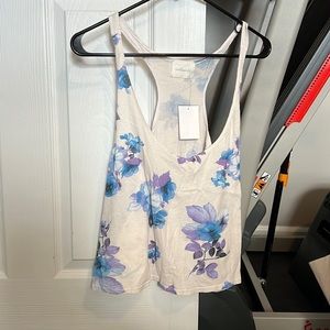 NWT L idlewild floral tank top